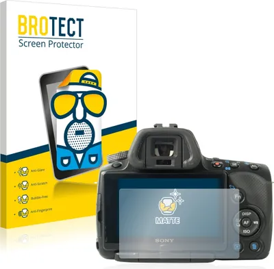 Produktbild von 2x BROTECT Schutzfolie für Sony Alpha 55 (SLT-A55V) Displayschutz Displayschutzfolie Folie Matt Entspiegelungsfolie