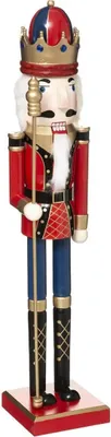Zdjęcie produktu dla Figurka dziadek do orzechów, drewno, 60 cm