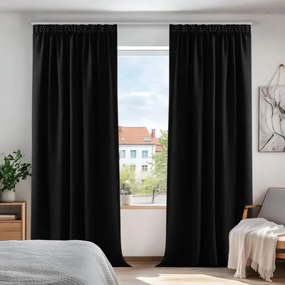 Zdjęcie produktu dla Żaluzje termoizolacyjne, czarne, 140x300 cm, 2 sztuki