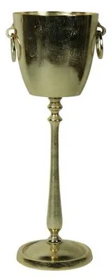 Productafbeelding van Mars & More champagnekoeler met voet, goudkleurig, 31X12X10cm