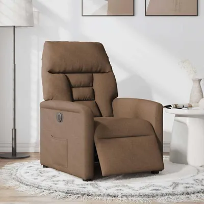 Produktbild von vidaXL Relaxsessel Elektrisch Braun Stoff