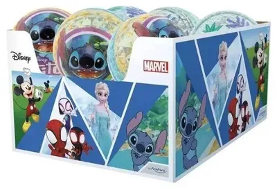 Produktbild von JOHN 4'' Stitch Glitter Bounce Ball sort.i.Dis