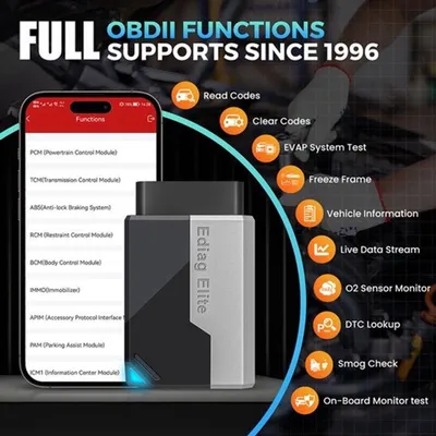 Image de Lecteur de codes défauts automobile - Scanner OBD2 - Bidirectionnel - Outil de diagnostic Bluetooth pour la gestion du moteur