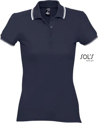 Produktbild von SOLs 11366 | Womens Poloshirt Practice - Farbe: Navy/White - Größe: M