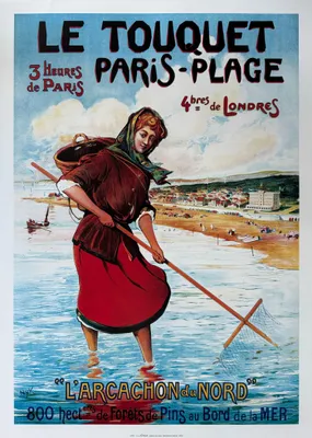 Produktbild von Le Touquet - Nordbahn - 50x70 cm, Plakat