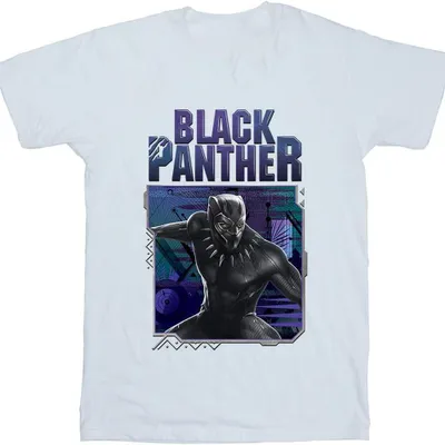 Produktbild von Black Panther - "Tech Badge" T-Shirt für Jungen BI1608 (140-146) (Weiß)