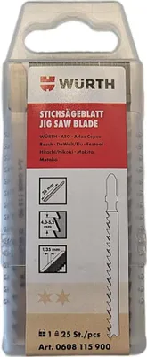Produktbild von Würth Stichsägeblätter Holz, 25 Stück (0608115900)