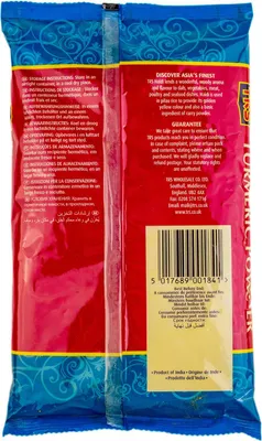The back of a product package, showing text and a barcode.