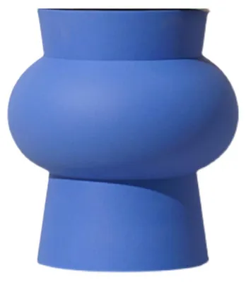 Productafbeelding van Moderne Keramische Vaas Blauw Handgemaakt voor Bloemen
