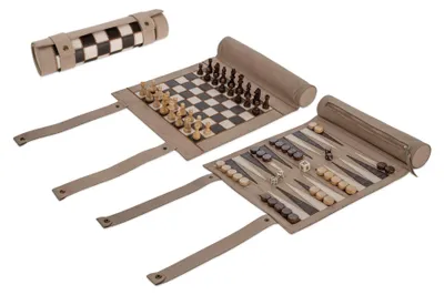 Immagine prodotto di Philos Reisespiel: Scacchi, Backgammon, Dama, set in con chiusura magnetica