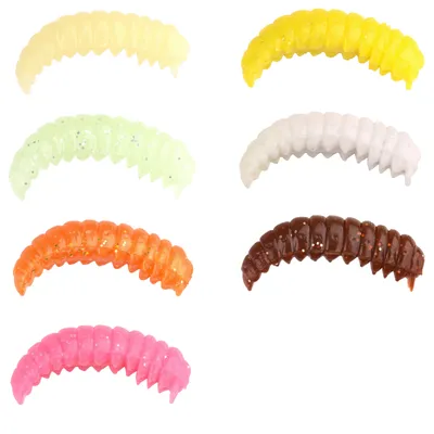 Produktbild von Trout Master Camola 30mm - 15 künstliche Bienenmaden, Farbe/Aroma:Natural / Shrimp