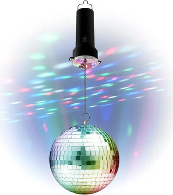 Produktbild von PartyFunLights Rotačná párty súprava so zrkadlovou guľou s viacfarebným LED motorom.