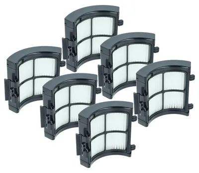Produktbild von vhbw 6 Staubsaugerfilter Ersatz für Shark XHFIW1000, XPRFIW1000 für Staubsauger - HEPA-Filter Schwarz Weiß