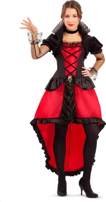 Imagen del producto de Disfraces de vampiro para adultos, modelo "Condesa", color rojo