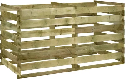 Produktbild von vidaXL Komposter Latten aus Kiefernholz Imprägniert 180x90x90 cm