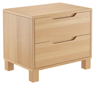 Produktbild von Nachttisch Buche Nachtkästchen Bettkommode Nachtschrank mit Schublade 90.20-K43