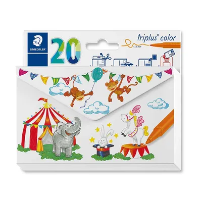 Produktbild von STAEDTLER Fasermaler triplus color 20er Kartonetui