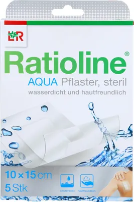 Image de Ratioline Aqua pansement stérile 10 x 15 cm, 5 pcs. pansements