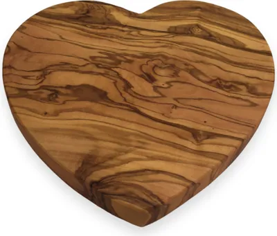 Produktbild von Servierbrett "Herz" L 18 cm Schneidebrett aus Olivenholz