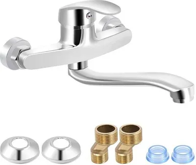 Immagine prodotto di Rubinetto da cucina in acciaio inossidabile, orientabile a 360°, 25 cm