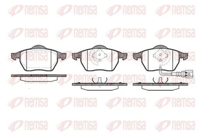 Produktbild von REMSA Bremsbeläge Satz Vorne Bremsklötze für VW Golf IV Schrägheck (1J1) 0390.41