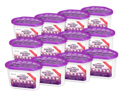 Produktbild von 12x Luftentfeuchter, Raumentfeuchter für Küche, Bad, Auto Wohnzimmer ohne Strom, Feuchtigkeitsabsorber, Entfeuchter, Lavendelduft