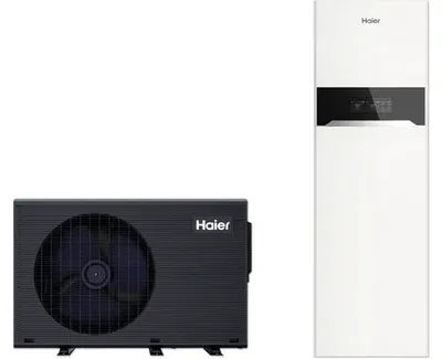 Produktbild von Wärmepumpe Haier Komplettset Luft/Wasser HPM10-TND2-H + HPM10(12)-TND2-WW1