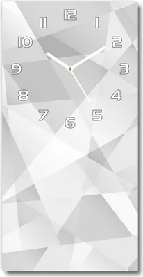 Produktbild von Wanduhr aus Glas – 30x60 cm - Glasbild - Glasuhr - Gehärtetes Glas -Abstraktion Hintergrund