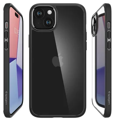 Produktbild von Spigen ACS06799, Cover, Apple, iPhone 15, 15,5 cm (6.1"), Schwarz