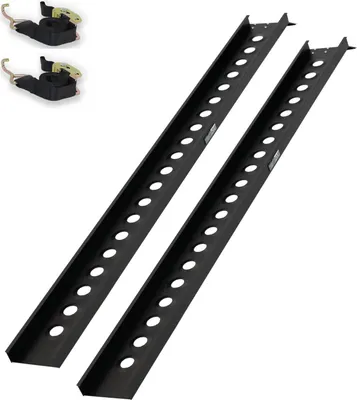 Produktbild von TRUTZHOLM 2 x Auffahrschienen 194 cm Traglast 400 kg Alu schwarz Auffahrrampen Verladerampen