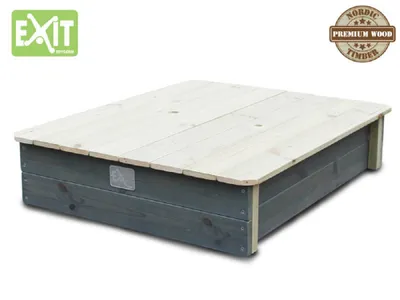 Produktbild von EXIT Aksent Sandkasten XL, 1360 mm, 1320 mm, Holz, Grau, Holz, Sandbox