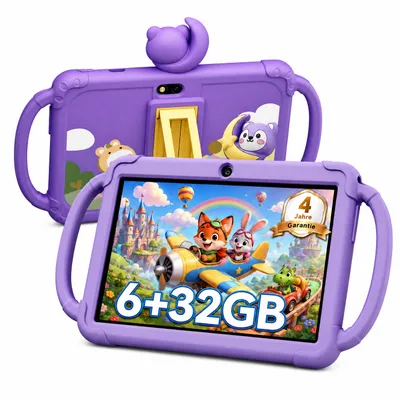 Produktbild von VerkfulPc-Tabwee Tablet K8 für Kinder, 6(4+2)+32GB, mit iWawa Kindersicherung and mit Kindgerechte Hülle