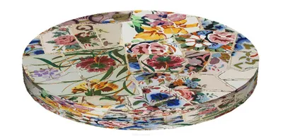 Zdjęcie produktu dla Bertoni RING, okrągła poduszka na krzesło, dekoracyjna wodoodporna poduszka na siedzisko z wzorem, 40 cm x 4 cm Alicante