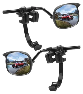 Image de Miroirs additionnels pour camping-car, 2 pièces. Miroirs convexes avec protection contre la pluie, pour caravanes et camions