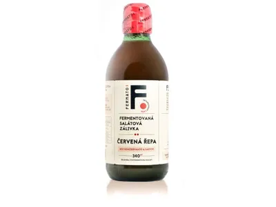 Obrázek produktu pro Fermentovaná rajčatová zálivka - Červená řepa 340 ml