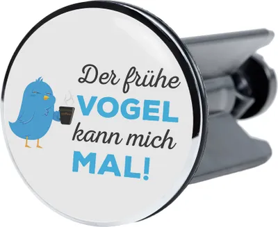 Produktbild von SANILO® Waschbeckenstöpsel, Der frühe Vogel...