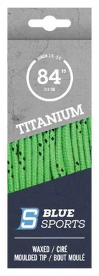 Image de BlueSports - Lacets « Titanium » pour patins à glace, cirés, hockey PP10274 (213 cm) (citron vert)