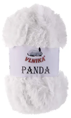 100g Strickgarn PANDA Strick-Wolle Kuschelwolle Plüschwolle 001 weiß