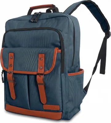 Produktbild von ZILOU Laptop Rucksack 16 Zoll 28L mit Regenhülle & Anti-Diebstahl Dunkelblau
