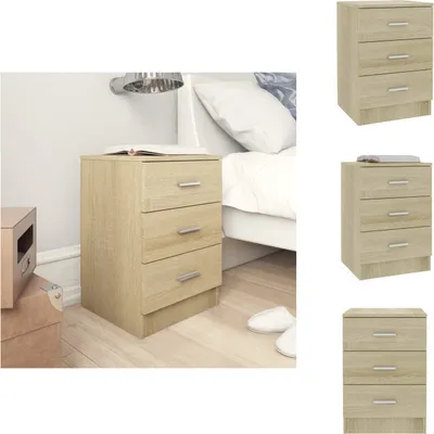 Immagine prodotto di vidaXL Comodino rovere Sonoma 38x35x56 cm materiale legno - Comodini