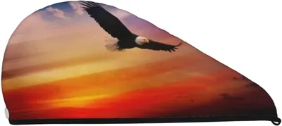 Produktbild von Schönheit der Adler – Haartuch aus Korallensamt für trockenes Haar, Bade- und Duschhaube zum schnellen Trocknen, saugfähiges Haartuch für nasses, langes, dickes und lockiges Haar