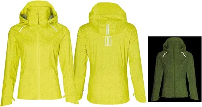 Image de Veste de pluie pour vélo BASIL Skane HiVis pour femmes, jaune fluo