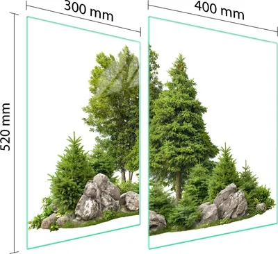 Obrázek produktu pro Skleněná Ochranná Deska Pro Dřevo 70X52