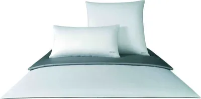 Produktbild von JOOP! Mako-Satin Bettwäsche 4040 Micro Pattern 200x200cm+40x80, Farbe silber