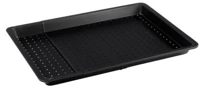 Image de Plaque à pizza rectangulaire perforée extensible 37 à 52 x 33 cm Zenker Black Metallic