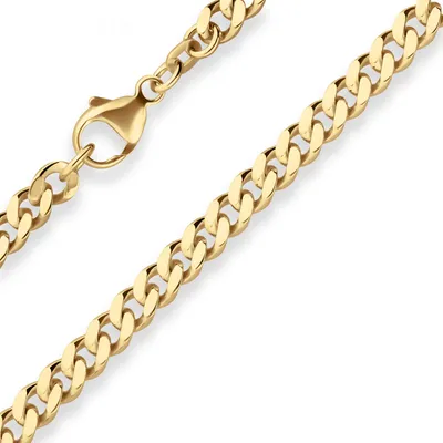 Produktbild von 4,7mm Armband Panzerkette Goldarmband Armschmuck aus 585 Gold Gelbgold 20cm