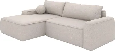 Produktbild von FEDVE Ecksofa OTATTI aus Bouclé-Stoff mit Schlaffunktion, Beige