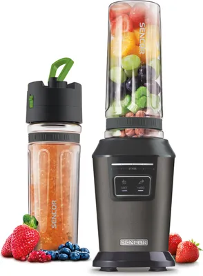 Produktbild von SENCOR SBL 7178BK Automatický mixér na Smoothie, láhve vyrobené z nárazově odolného TRITANU bez obsahu BPA (PCTG), pulzní spínač pro účinné mísení, příkon 800 W