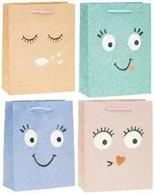 Obrázok produktu pre Taška s trblietkami Smajlík 31 x 42 x 12 cm, rôzne vzory