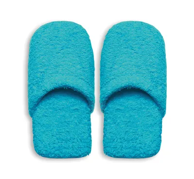 Zdjęcie produktu dla Bawełniane kapcie spa Excelsa w jednym rozmiarze Niebieskie